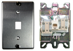 Type 630a Quick-Connect Wall Mount Phone Jack Assembly